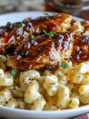 Honey Pepper Chicken Mac and Cheese