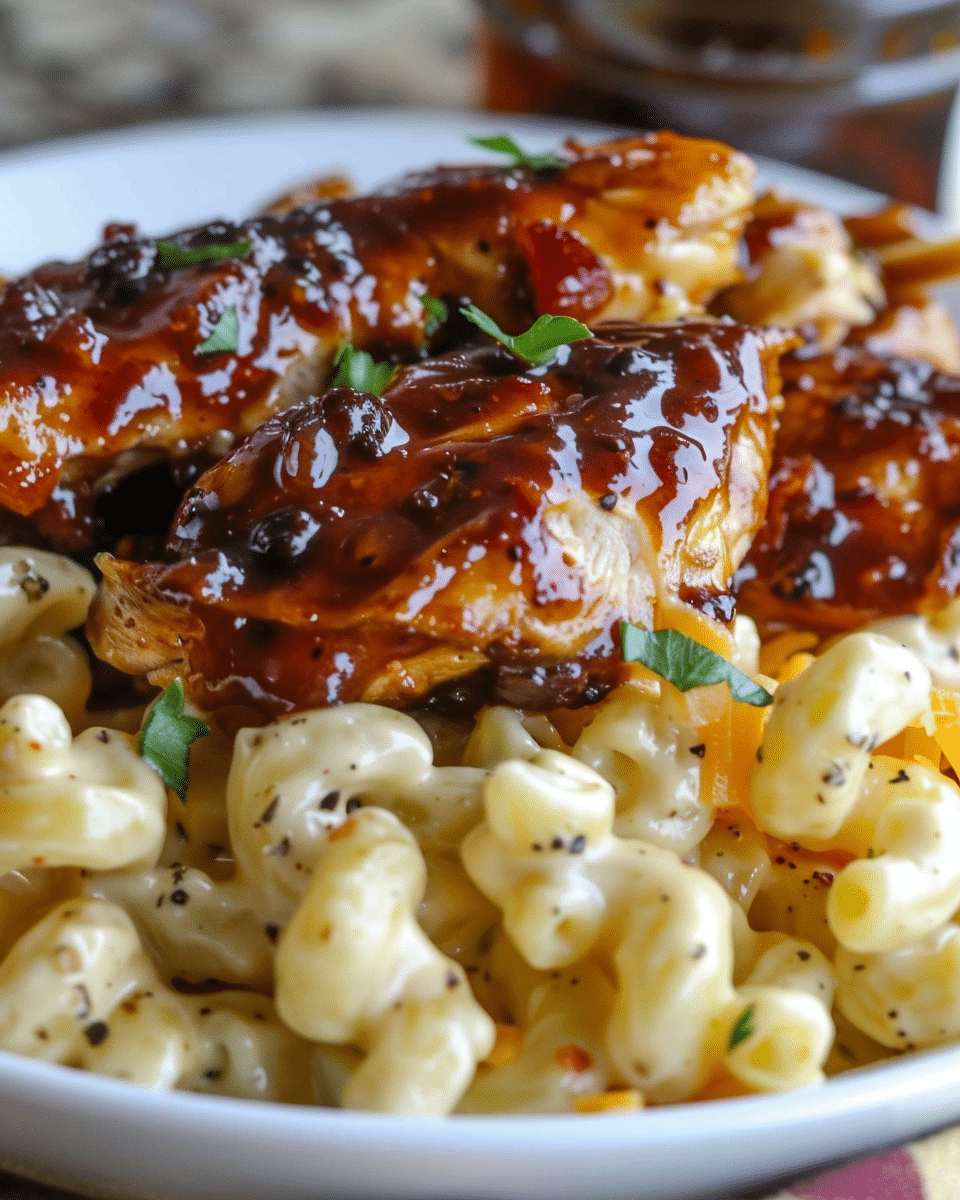 Honey Pepper Chicken Mac and Cheese