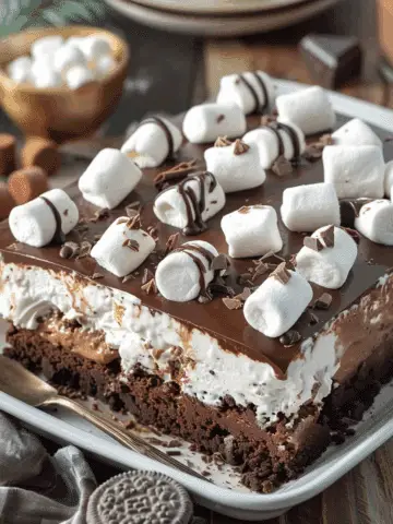 Hot Chocolate Lasagna (No-Bake Dessert)