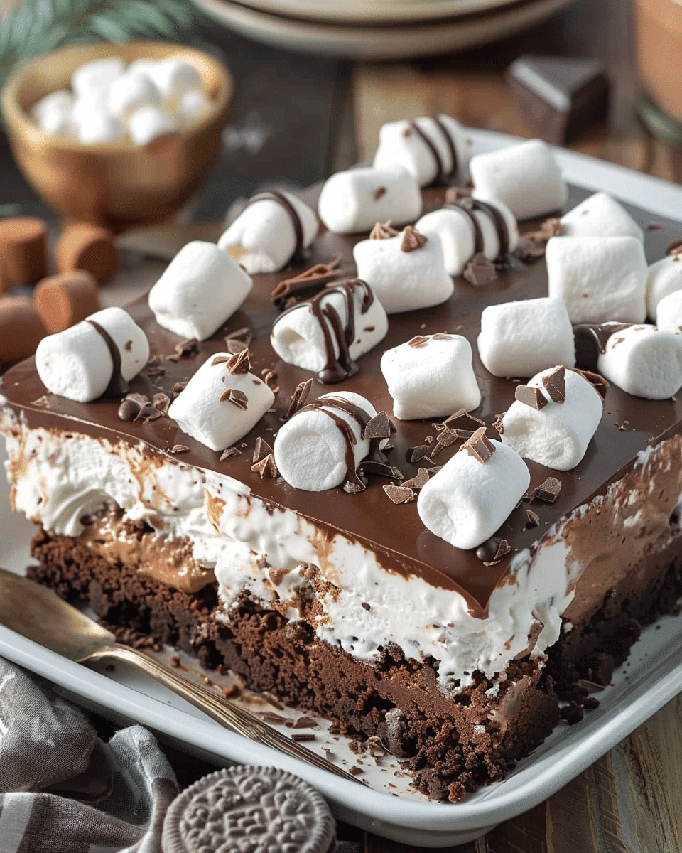 Hot Chocolate Lasagna (No-Bake Dessert)