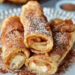 Keto Crispy Cinnamon Cream Cheese Roll Ups