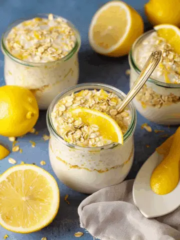Lemon Cheesecake Overnight Oats