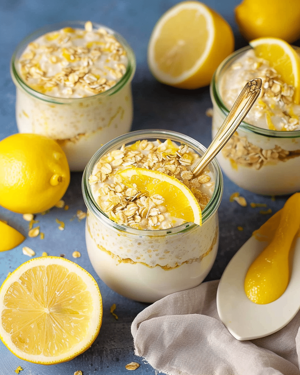 Lemon Cheesecake Overnight Oats