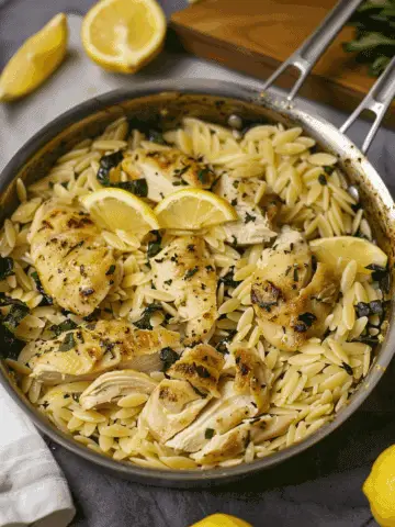 Lemon Chicken Orzo