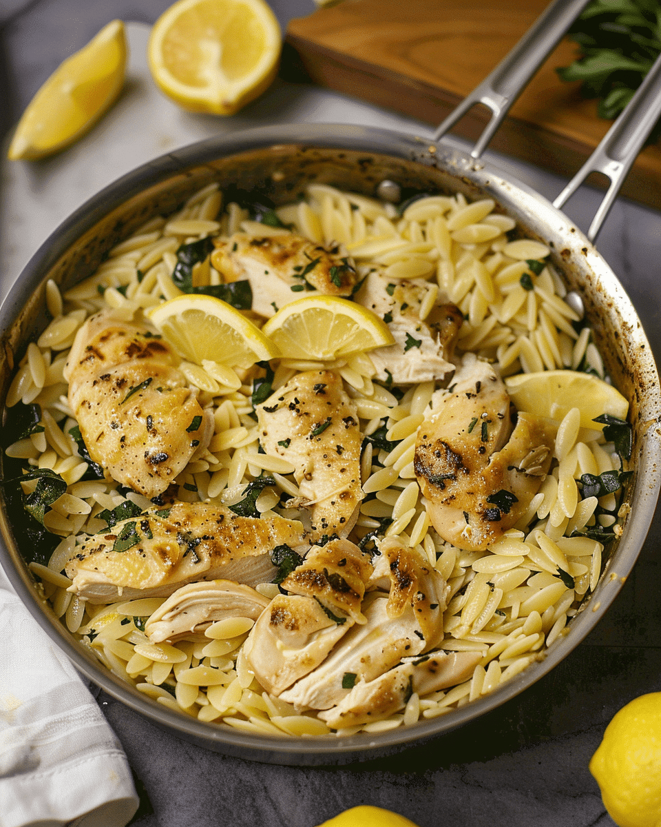 Lemon Chicken Orzo