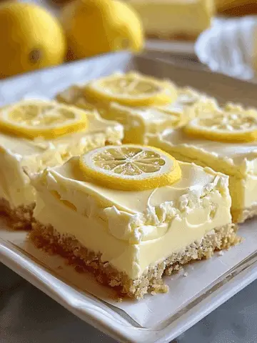 Lemon Cream Cheese Squares