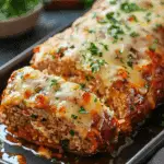 Melt-in-Your-Mouth Garlic Parmesan Chicken Meatloaf