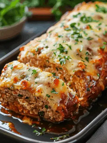 Melt-in-Your-Mouth Garlic Parmesan Chicken Meatloaf