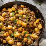 Mexican Ground Beef and Potato Skillet