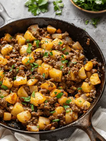 Mexican Ground Beef and Potato Skillet