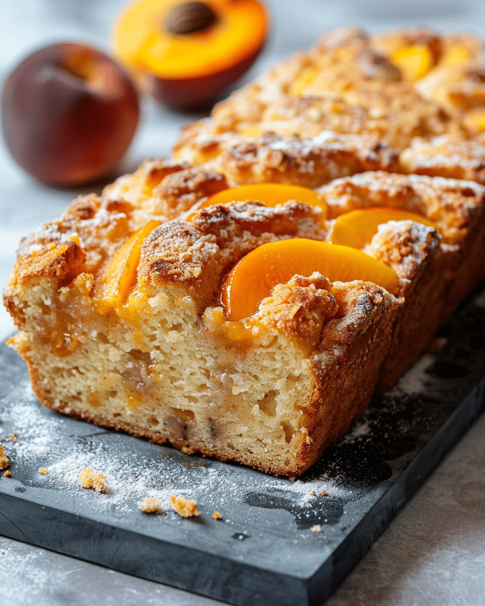 Moist Peach Bread