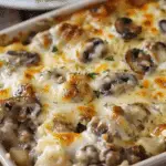 Mushroom and Swiss Burger Casserole