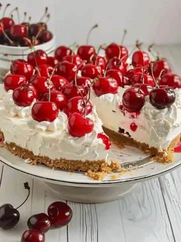 No-Bake Cherry Cheesecake