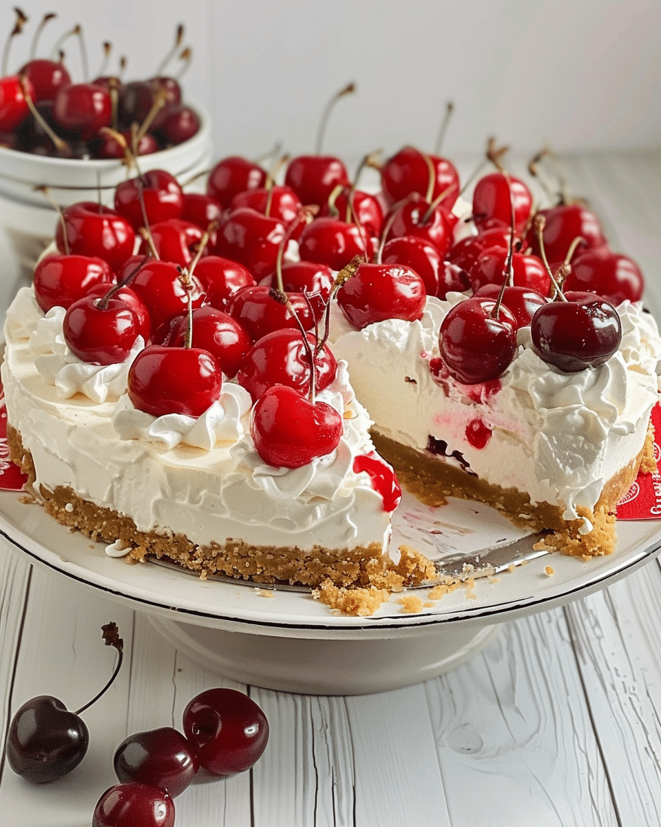 No-Bake Cherry Cheesecake