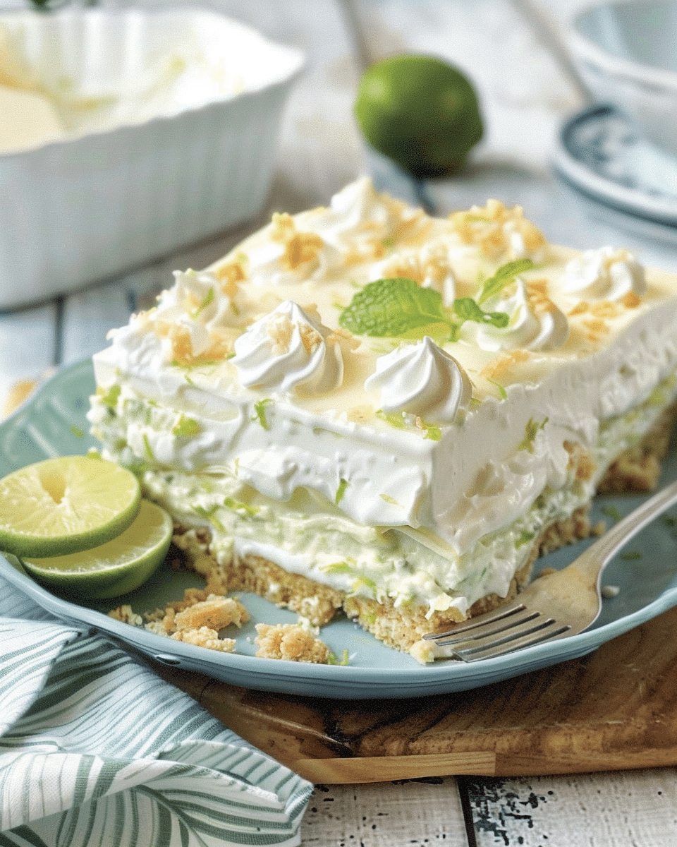 No-Bake Key Lime Dessert Lasagna