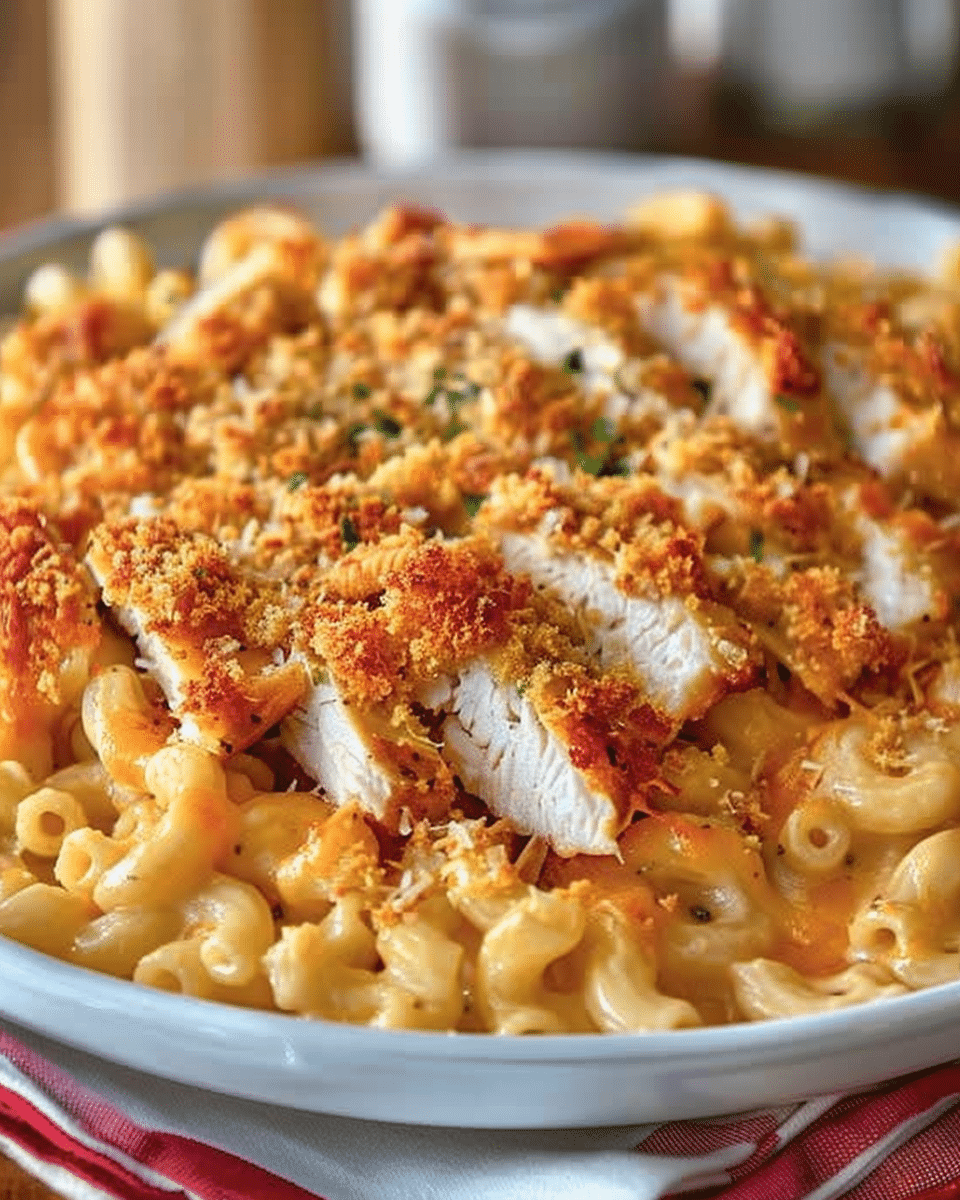 One-Pot Chicken Parmesan Mac & Cheese