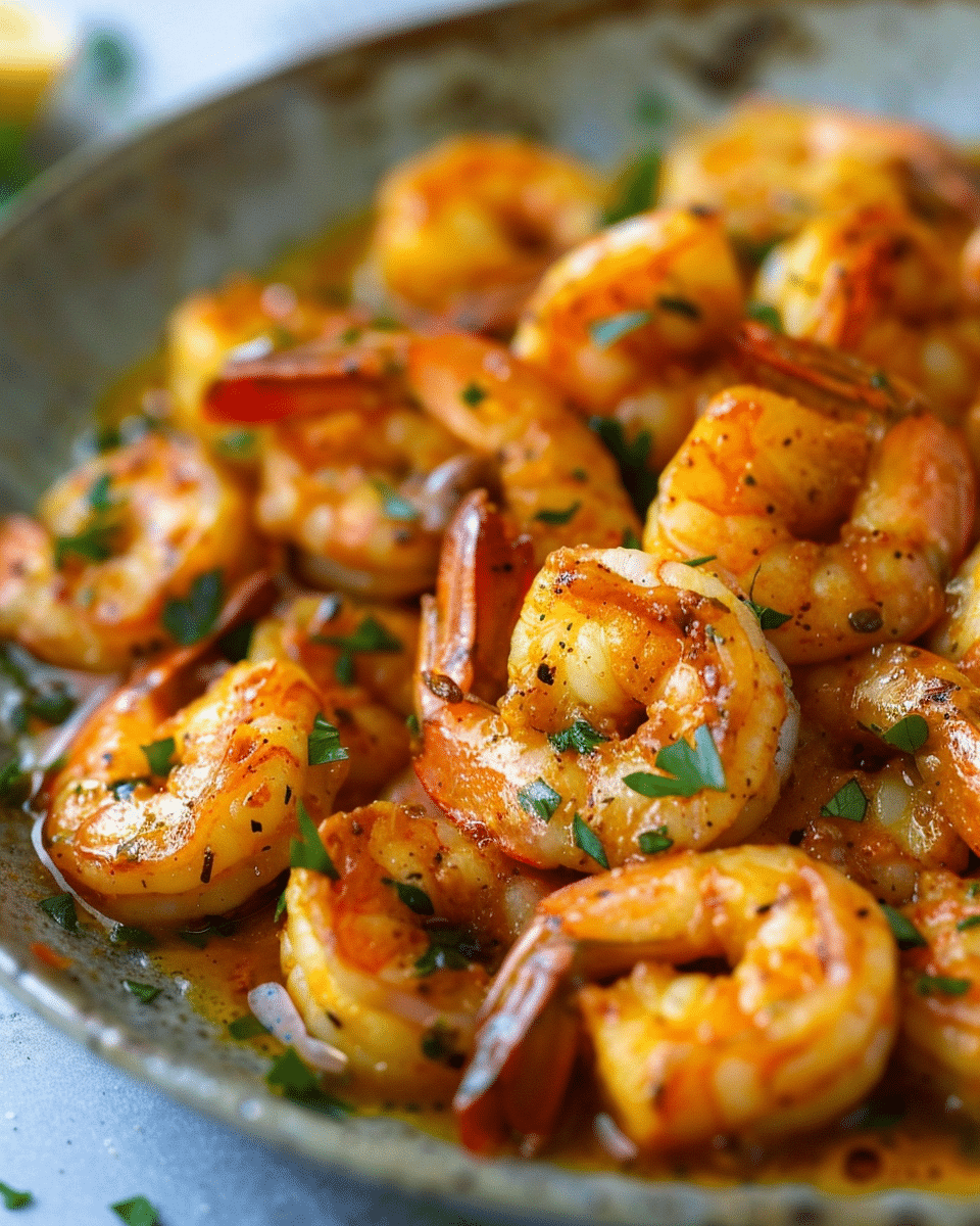 Oven‑Baked Cajun Butter Shrimp