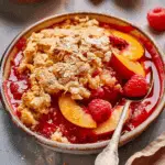 Peach Raspberry Cobbler