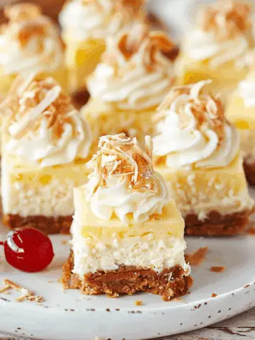 Piña Colada Cheesecake Bites
