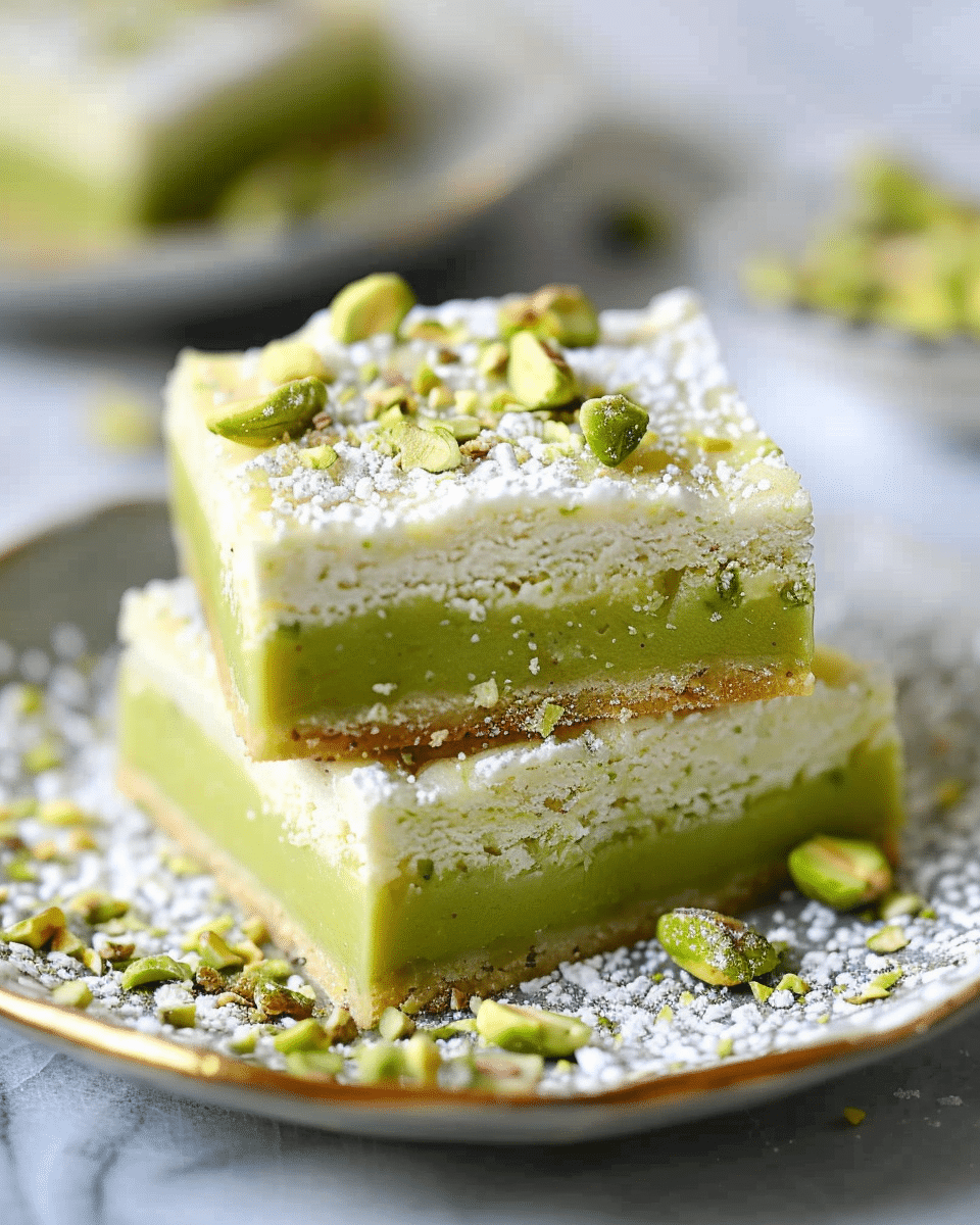 Pistachio Pudding Sugar Cookie Bars