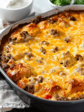 Quick & Easy Crescent Roll Breakfast Casserole