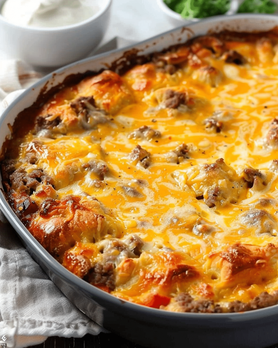 Quick & Easy Crescent Roll Breakfast Casserole
