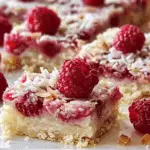 Raspberry Coconut Bars with Almond Crust