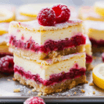 Raspberry Lemon Cheesecake Bars