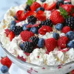Red White and Blue Cheesecake Salad
