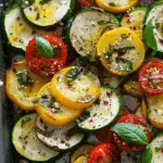 Roasted Garlic-Parmesan Zucchini, Squash, and Tomatoes