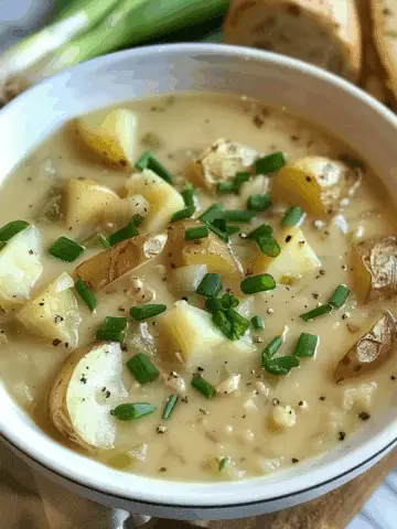 Rustic Potato Leek Soup