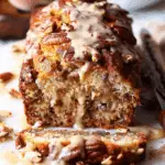 Southern Peach Bread with Pecan Praline Topping