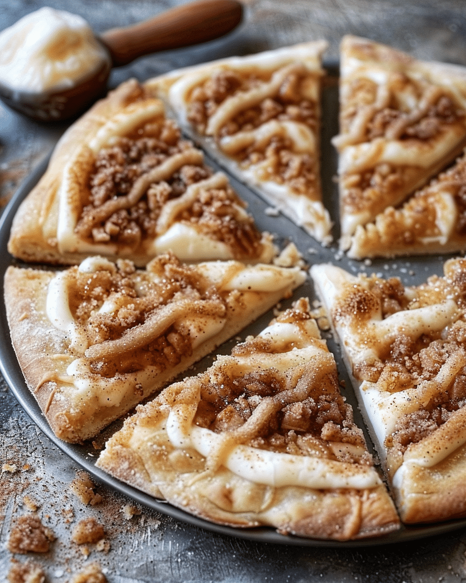 Sweet and Crunchy Cinnamon-Sugar Pizza