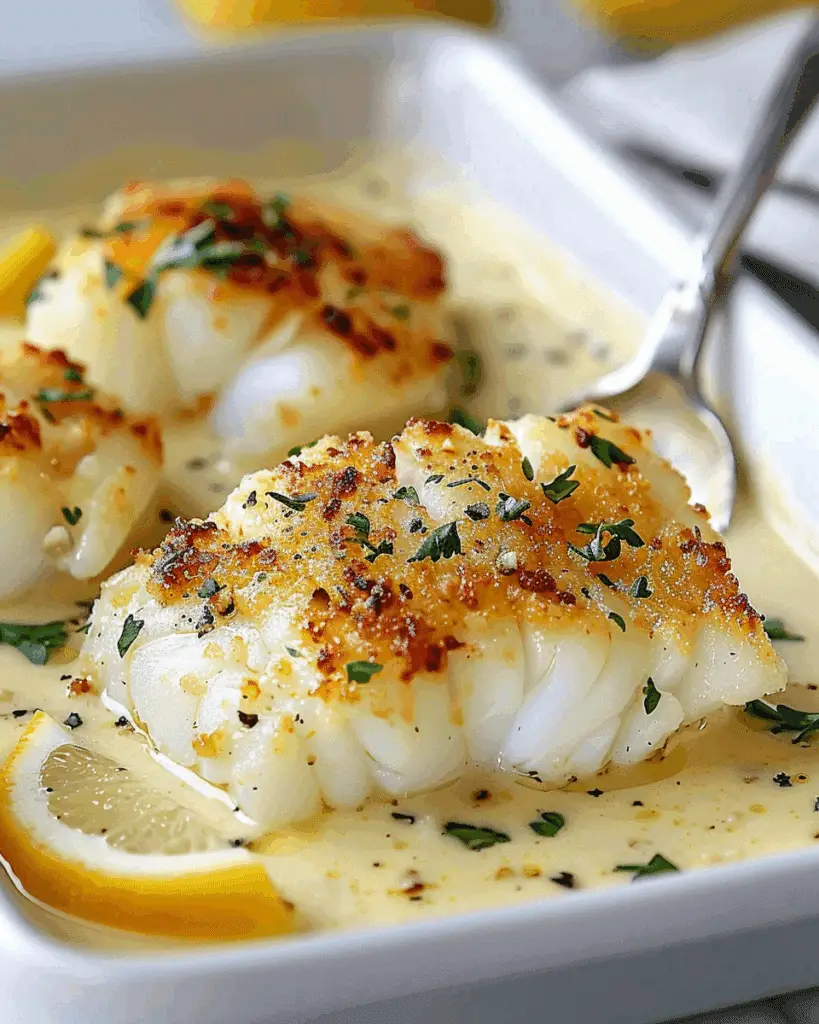 Cod Milk Tasty Baked Cod in Coconut Lemon Cream Sauce | Cheryl's Cooking