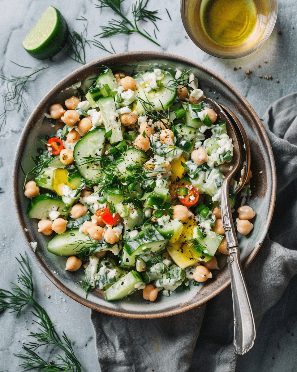Tzatziki Chickpea Salad