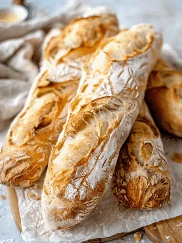 Vegan Baguette (No-Knead & Just 4 Ingredients)