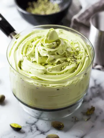 Whipped White Chocolate Pistachio Ganache