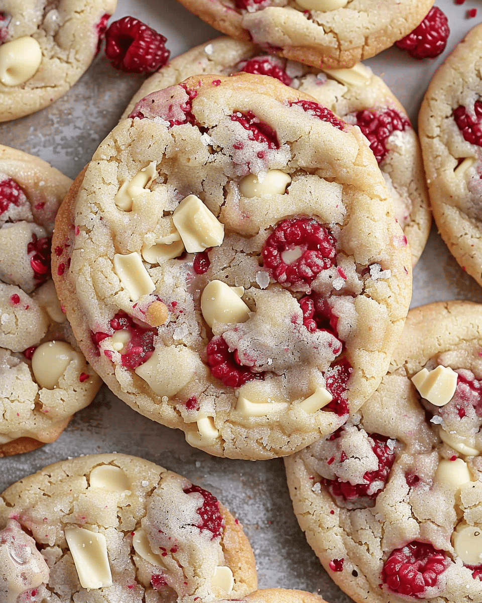 White Chocolate Raspberry Cookies