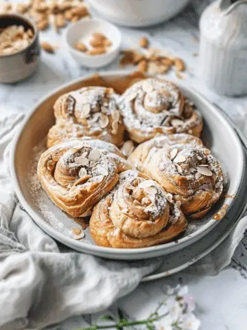 Almond Croissant Cinnamon Rolls