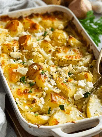Baked Feta Potatoes