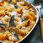 Baked Feta and Butternut Squash Pasta with Sage and Garlic