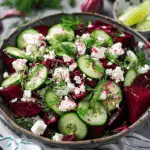 Beet Salad with Feta, Cucumbers, and Dill