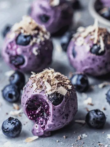 Blueberry Cheesecake Protein Bites