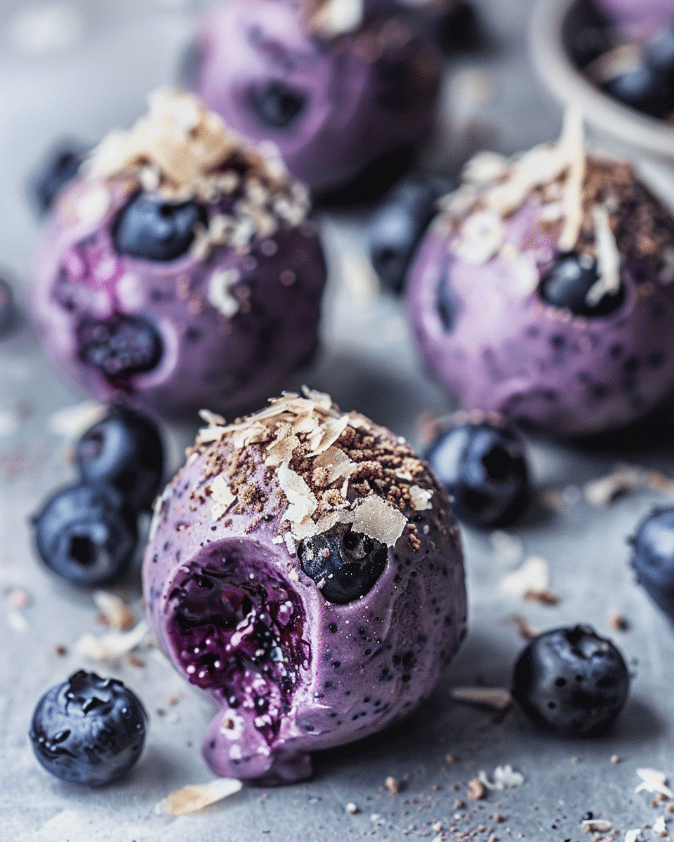 Blueberry Cheesecake Protein Bites