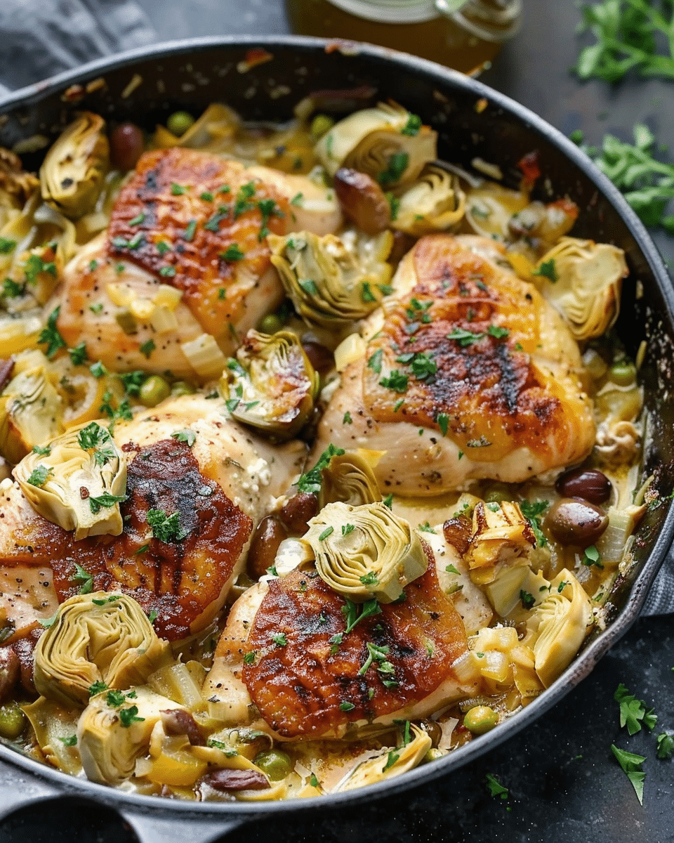 Chicken Artichoke Skillet