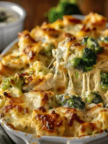 Chicken & Broccoli Alfredo Bake
