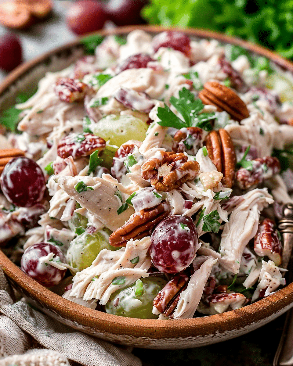 Chicken Salad with Grapes and Pecans