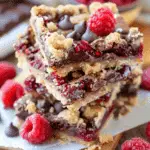 Chocolate Raspberry Crumb Bars