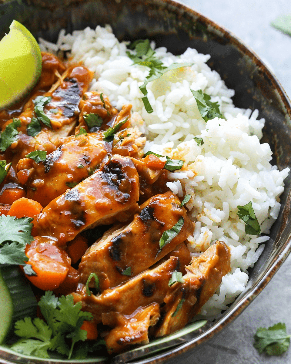 Coconut Chicken Rice Bowl