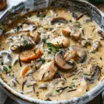 Creamy Mushroom, Chicken, and Wild Rice Soup